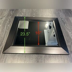 Mirror with black border 23.5” x 27.5”